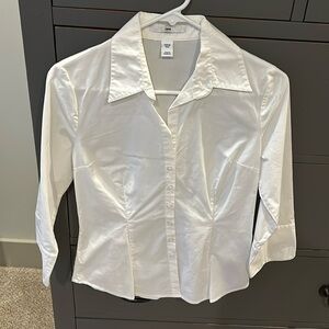 H&M white blouse size 6